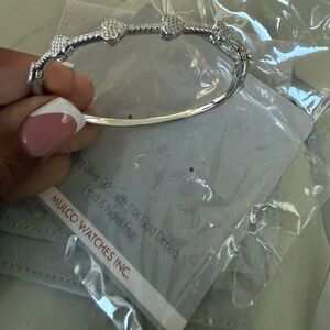 Mulco Silver Bracelet with Heart Accents